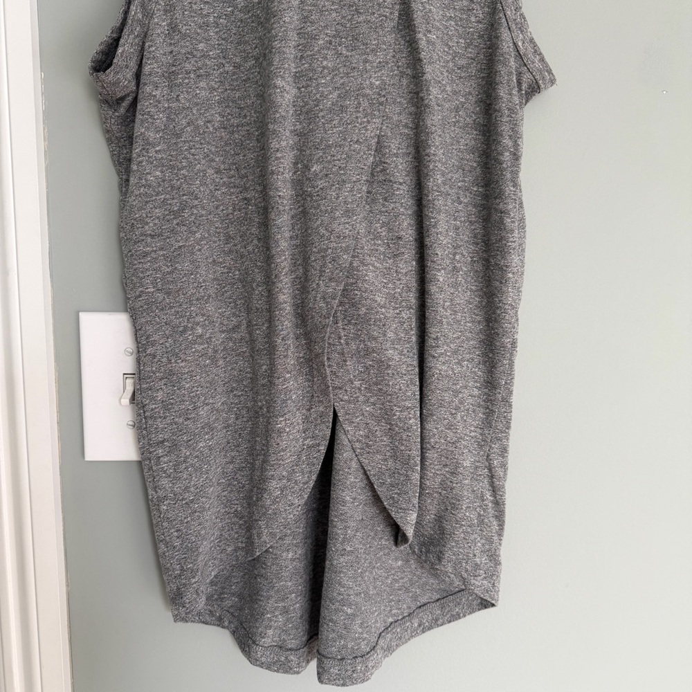 Current/Elliott Heather Gray Tulip Back Muscle Tank Top - Picture 8 of 12